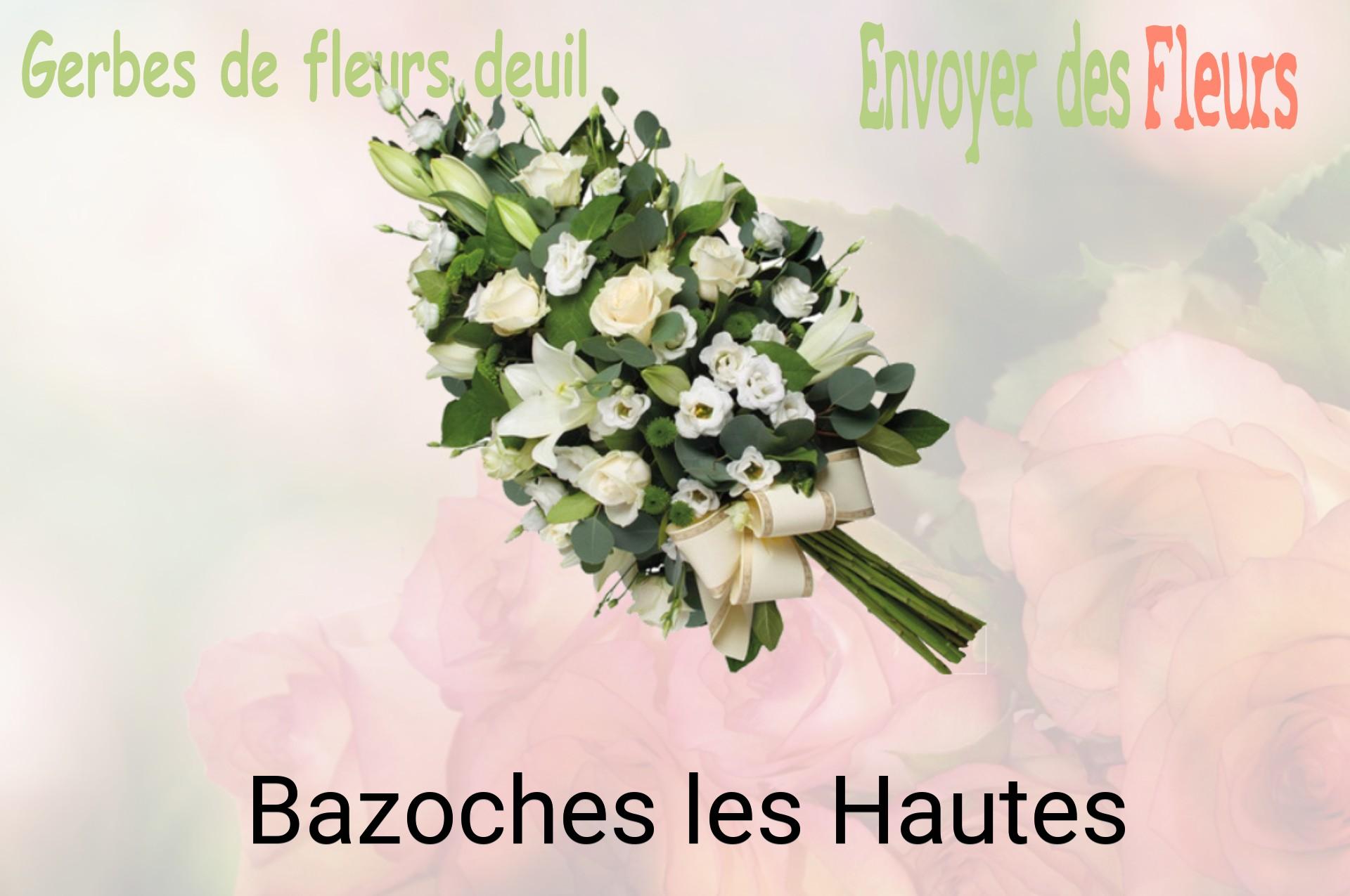 Gerbe de fleurs de deuil livrée à Bazoches-les-Hautes